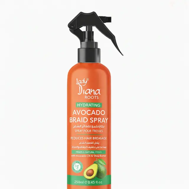 Lady Diana Roots Avacado & Shea Butter Braid Spray 250Ml